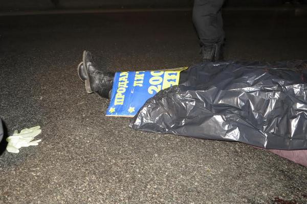 В Киеве пожилая женщина прыгнула с моста на проезжую часть (фото)