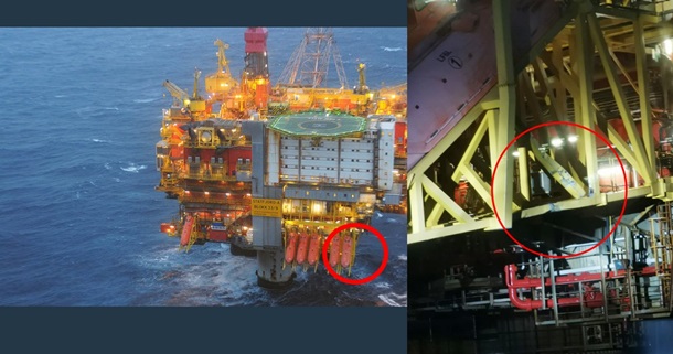 Грузовое судно столкнулось с нефтяной платформой в Норвегии