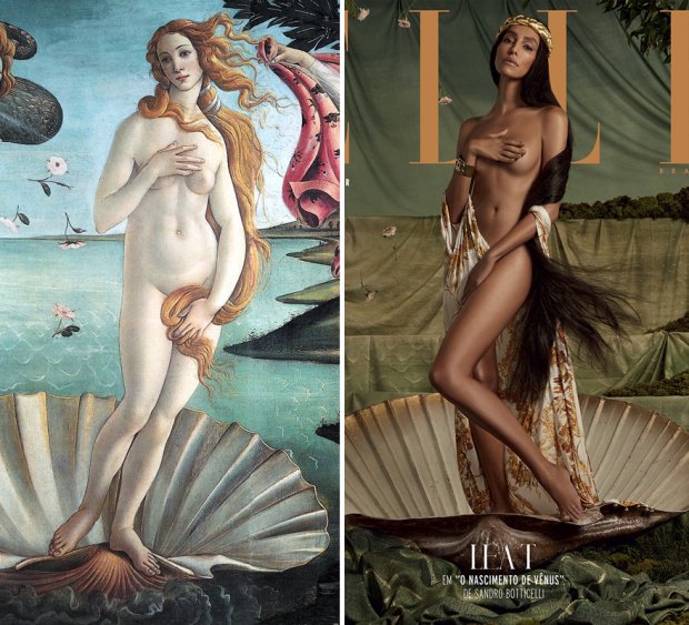 Обложки Elle по мотивам знаменитых картин: 4 ярких фото