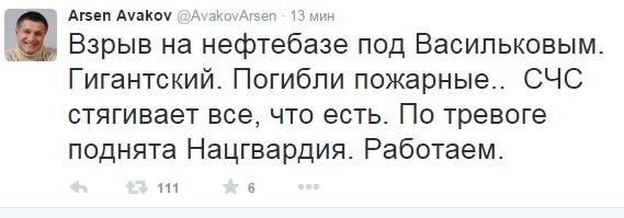 При взрыве на горящей нефтебазе под Киевом погибли пожарные