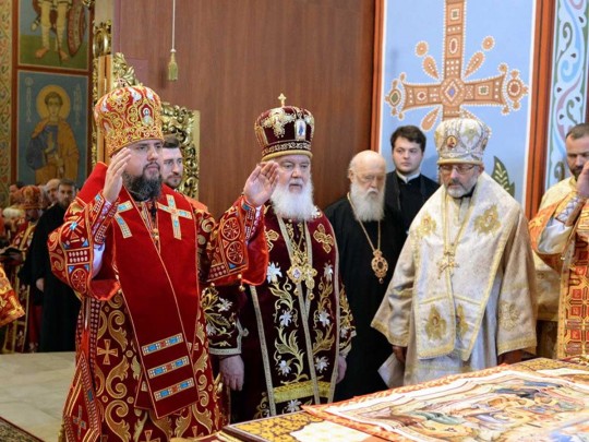Сам пришел: Филарет впервые посетил службу Епифания