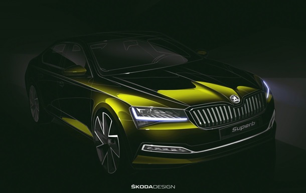 Skoda показала видеотизер с обновленным Superb