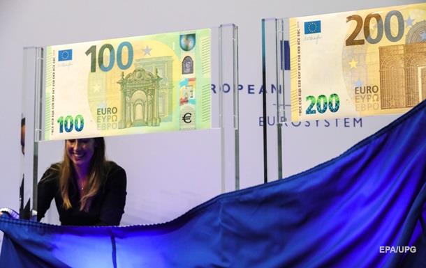 В ЕС представили новые купюры 100 и 200 евро