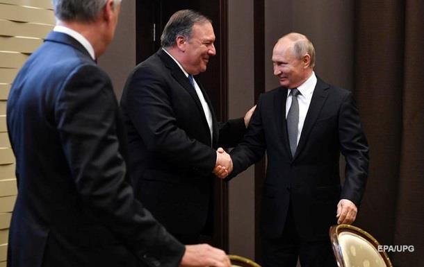 В России началась встреча Путина и Помпео