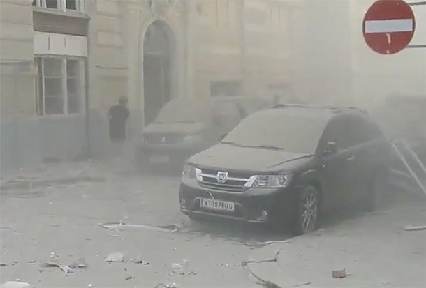 В Вене мощный взрыв обрушил несколько этажей в двух домах: первые фото