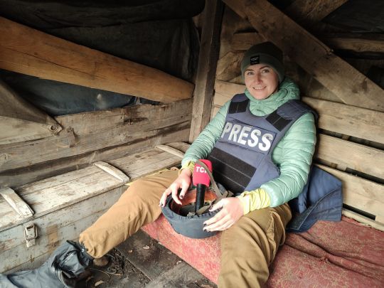 &laquo;Зберігайте спокій і&nbsp;вірте у&nbsp;Збройні Сили України&raquo;: воєнкор Наталія Нагорна розповіла про фронтові будні на&nbsp;Донбасі