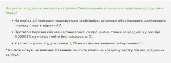 &laquo;ПриватБанк&raquo; отменяет кредитные каникулы: сколько придется платить в апреле