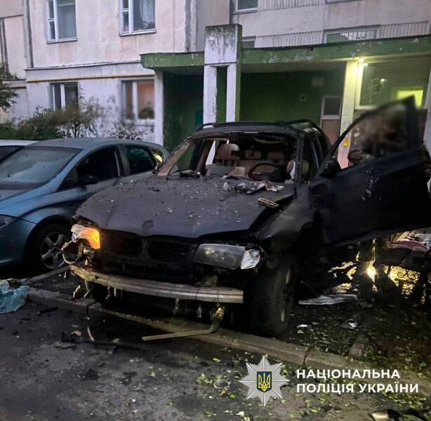 У&nbsp;Києві вибухнуло авто, під водійське сидіння заклали вибухівку (фото)