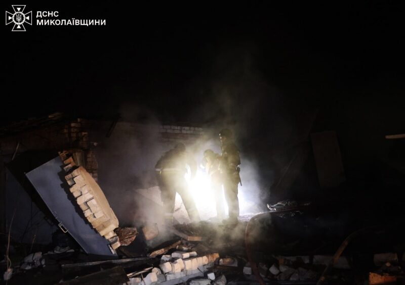 Миколаївська область частково знеструмлена після нічного нальоту безпілотників